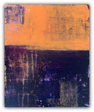 Orange and purple color block art