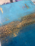 Blue abstract painting