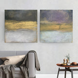 set of two abstract artworks