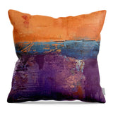 purple and orange decorative pillow