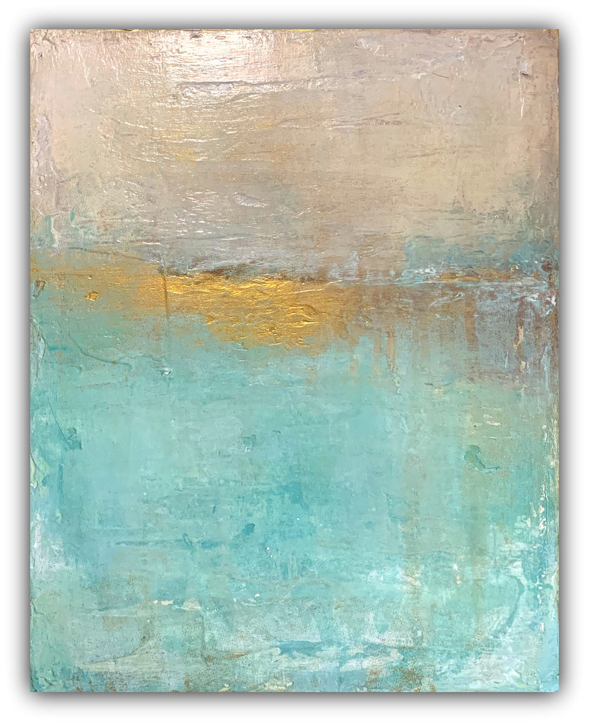 Sea foam coastal abstract wall art