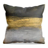 Black and Gold Decorative Pillow