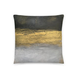 Black and Gold Decorative Pillow