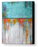 Coral Reef Canvas - Canvas Art Print - White and Blue Canvas