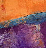 purple and orange abstract art