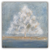 Adore - Abstract Tree Painting in Blue and Gold