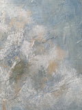 Adore - Abstract Tree Painting in Blue and Gold