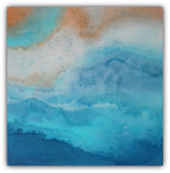 Beach Layers - Abstract Landscape Painting - The Modern Home Co. by Liz Moran