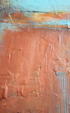 Uncovered Orange - Orange and Blue Texture Art - The Modern Home Co. by Liz Moran