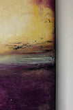 Purple and Gold Abstract Art – SOLD - The Modern Home Co. by Liz Moran