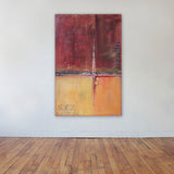 Cargo - Textured Painting - Red and Gold Wall Art - Contemporary Painting - The Modern Home Co. by Liz Moran