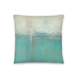Whispers - Abstract Color Block Throw Pillow