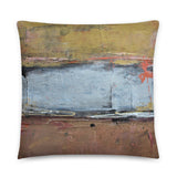 Silver Line - Metallic Throw Pillow