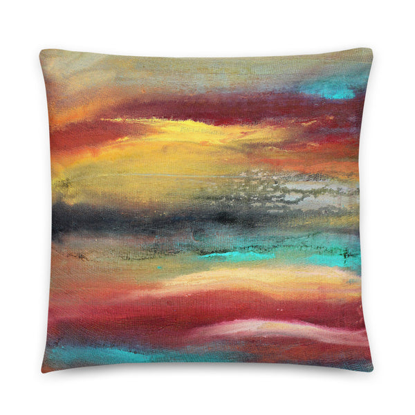 Castaway - Colorful Throw Pillow