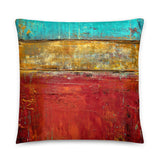 Superhero - Blue and Red Throw Pillow