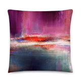 Romance – Purple and Blue Throw Pillow