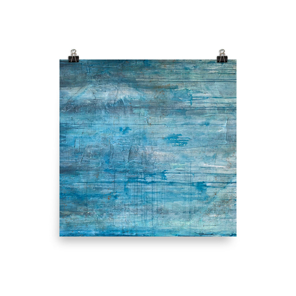 Calm Storm - Teal Abstract Art Print