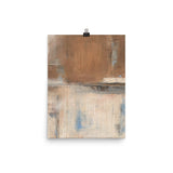 Box Car - Tan and Ivory Abstract Print