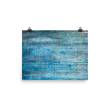 Calm Storm - Teal Abstract Art Print