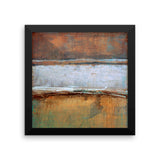 Metal Layers Framed Print - The Modern Home Co. by Liz Moran