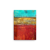 Red and Gold Wall Art - Canvas Print - Red, Gold an Blue - The Modern Home Co. by Liz Moran