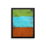 Rusted Graffiti - Framed photo paper poster - The Modern Home Co. by Liz Moran
