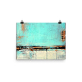 Green and White Poster Print - The Modern Home Co. by Liz Moran