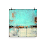 Green and White Poster Print - The Modern Home Co. by Liz Moran