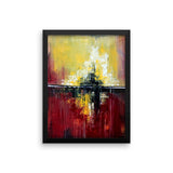 Red and Yellow Wall Art - Framed Poster Print - The Modern Home Co. by Liz Moran