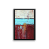 Red, White and Blue Framed Poster Print - The Modern Home Co. by Liz Moran