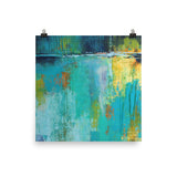 Tranquil Nights Urban Abstract Poster Print - The Modern Home Co. by Liz Moran