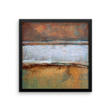 Metal Layers Framed Print - The Modern Home Co. by Liz Moran