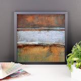 Metal Layers Framed Print - The Modern Home Co. by Liz Moran