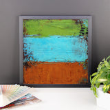 Rusted Graffiti - Framed photo paper poster - The Modern Home Co. by Liz Moran