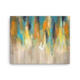 Blue and Yellow Canvas Art - Large Canvas Print - Modern Wall Decor - The Modern Home Co. by Liz Moran