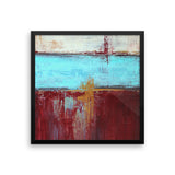 Red, White and Blue Framed Poster Print - The Modern Home Co. by Liz Moran