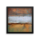 Metal Layers Framed Print - The Modern Home Co. by Liz Moran