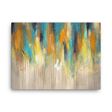 Blue and Yellow Canvas Art - Large Canvas Print - Modern Wall Decor - The Modern Home Co. by Liz Moran