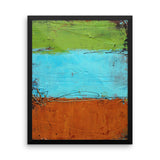 Rusted Graffiti - Framed photo paper poster - The Modern Home Co. by Liz Moran