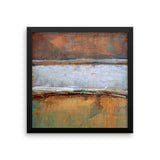 Metal Layers Framed Print - The Modern Home Co. by Liz Moran