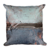 2nd Street Blues - Blue Throw Pillow - The Modern Home Co. by Liz Moran