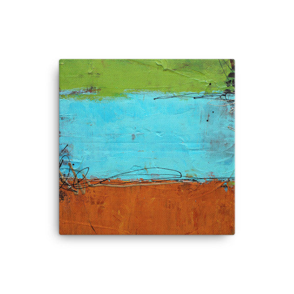 Rusted Graffiti - Canvas Art Print - The Modern Home Co. by Liz Moran