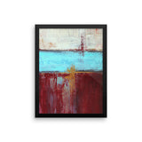 Red, White and Blue Framed Poster Print - The Modern Home Co. by Liz Moran