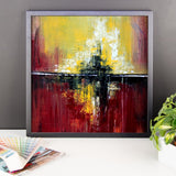 Red and Yellow Wall Art - Framed Poster Print - The Modern Home Co. by Liz Moran