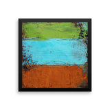 Rusted Graffiti - Framed photo paper poster - The Modern Home Co. by Liz Moran