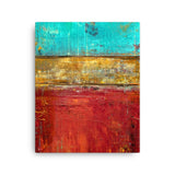 Red and Gold Wall Art - Canvas Print - Red, Gold an Blue - The Modern Home Co. by Liz Moran