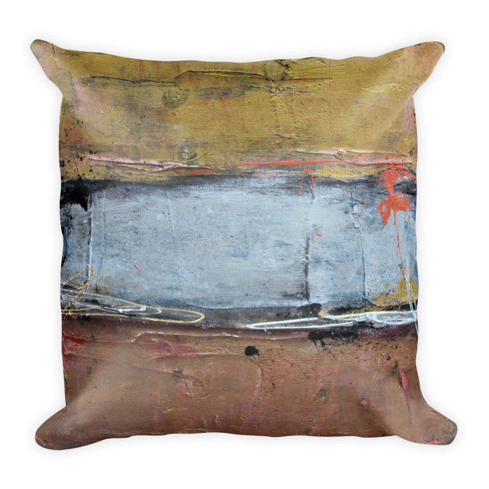 Silver Line - Metallic Throw Pillow - The Modern Home Co. by Liz Moran