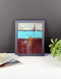 Red, White and Blue Framed Poster Print - The Modern Home Co. by Liz Moran
