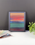 Umbre Art - Abstract Landscape - Framed Art Print - The Modern Home Co. by Liz Moran