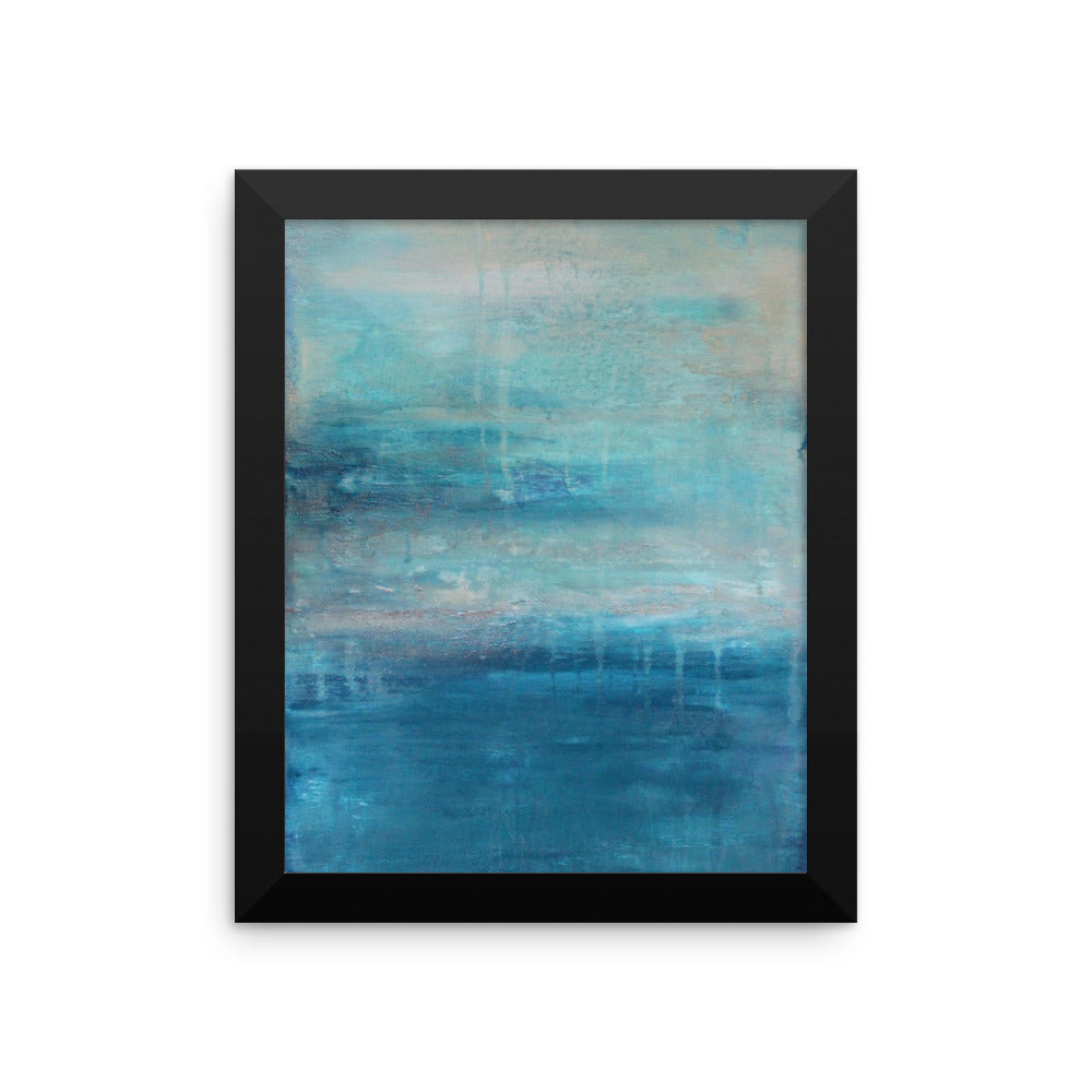 Raindrops - Framed Poster Print - The Modern Home Co. by Liz Moran